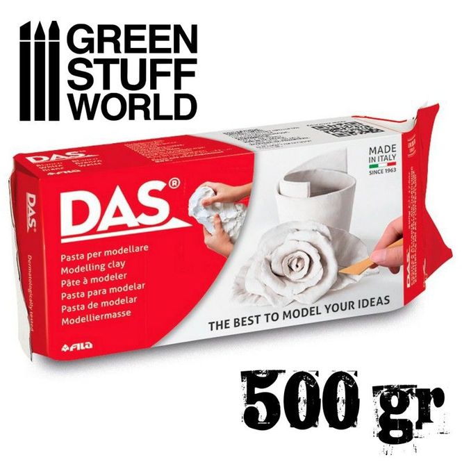 Hovedbilde GSW DAS 500gr White modelling clay