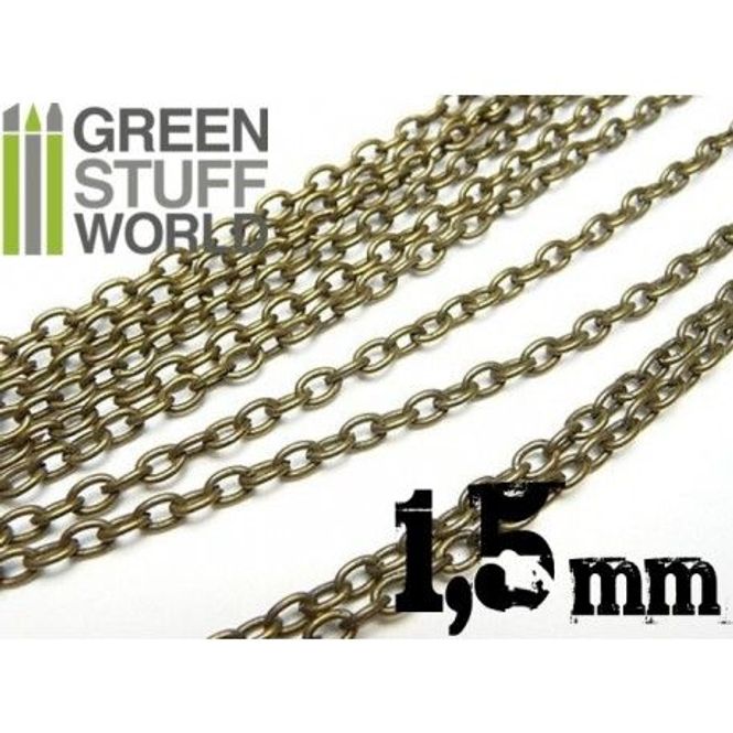 Hovedbilde GSW Hobby Chain 1,5mm Bronze