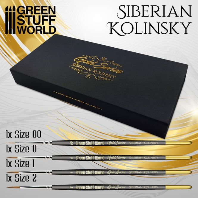 Hovedbilde GSW GOLD SERIES Kolinsky Brush Set (4)
