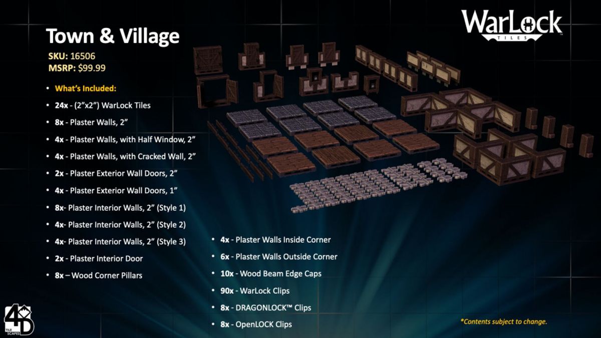 WarLock Tiles: Town & Village