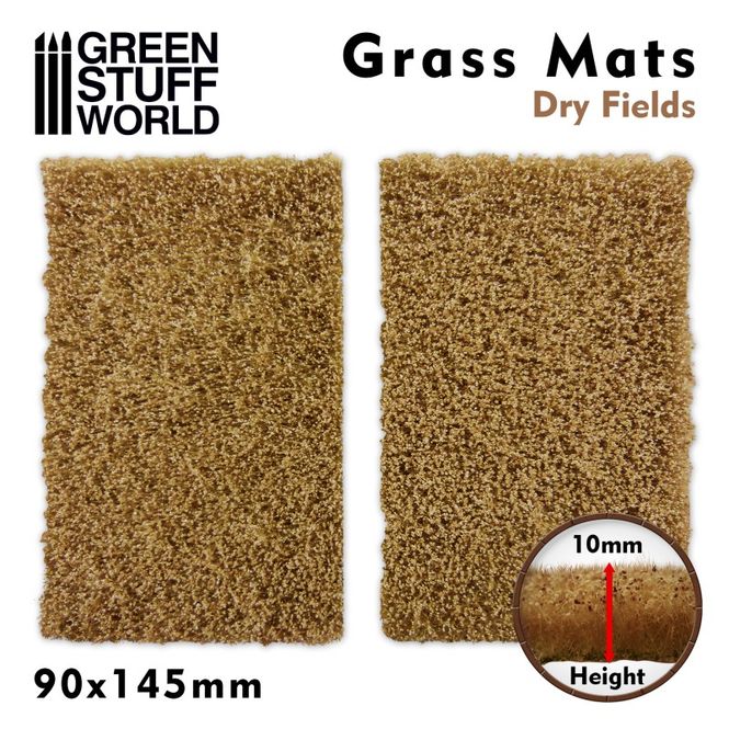 Hovedbilde GSW Dry Fields Grass Mat 10mm Cut-out 90x145mm ...