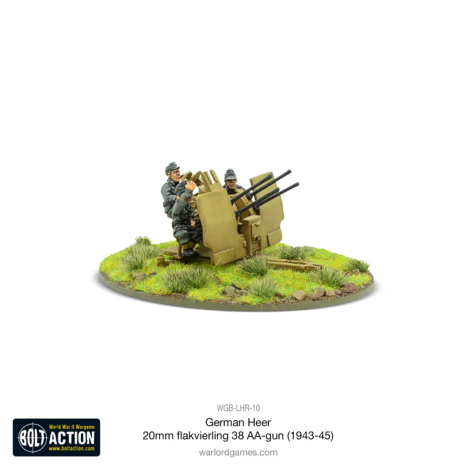 Hovedbilde German Heer 20mm Flakvierling 38 AA-gun 43-45 ...