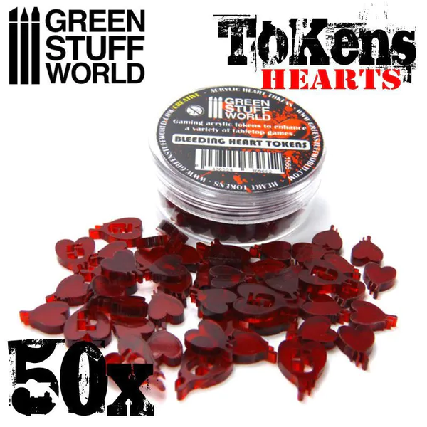 Hovedbilde GSW Gaming Tokens - Hearts (3mm)