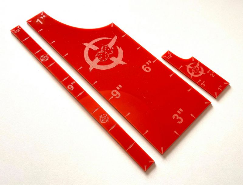 Gauge Set Rød-Oransje x 3 (KRO Design)