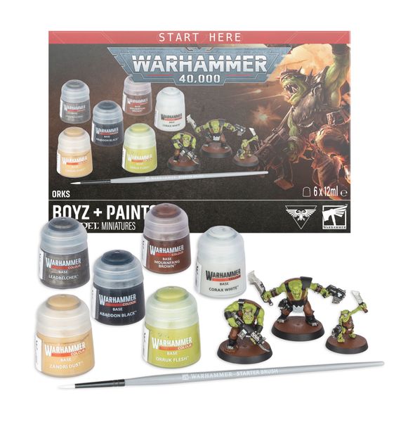 Hovedbilde Warhammer 40K Orks + Paints