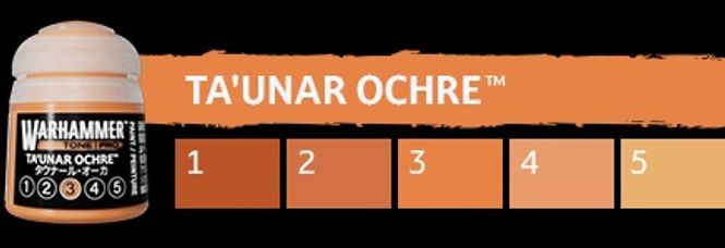 Hovedbilde BUNDLE Warhammer Tone Pro Ta'unar Ochre (Alle 5)
