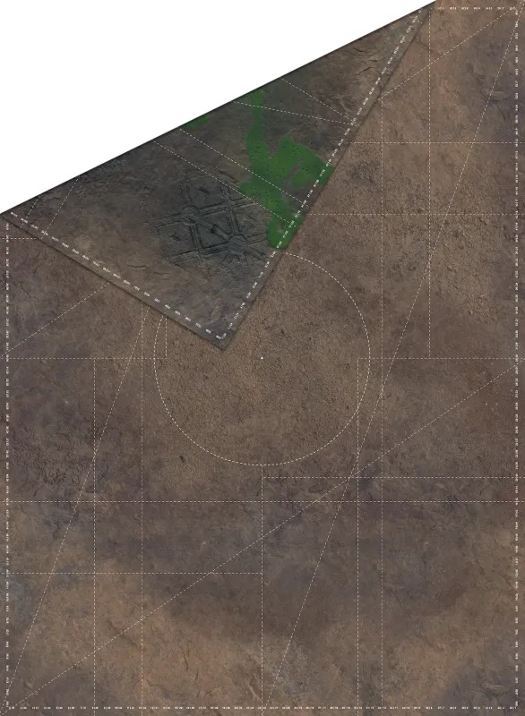 44x60 Double G-Mat: NEXUS Toxic Badlands and Badlands (Gamemat.eu)