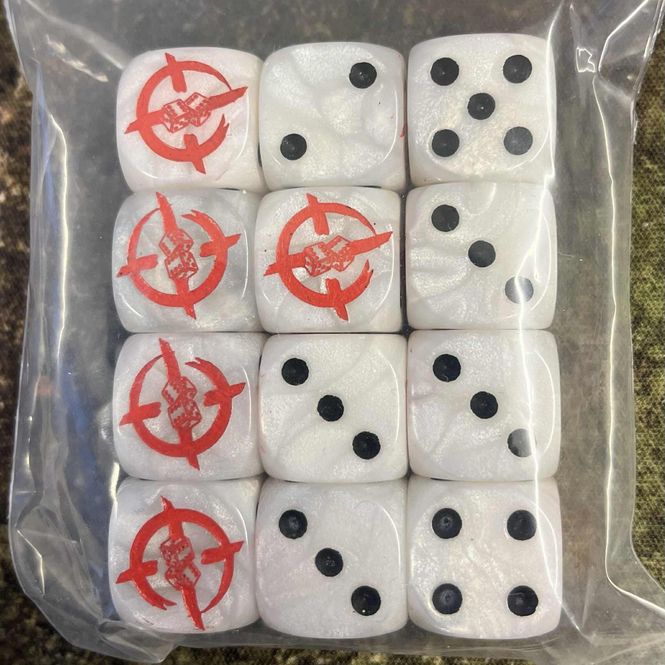 Hovedbilde WEB Tabletopbattle LIMITED EDITION 16mm D6 Pearl ...