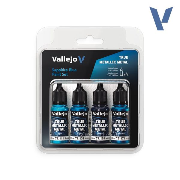 Hovedbilde Vallejo True Metallic Metal - Sapphire Blue Paint ...