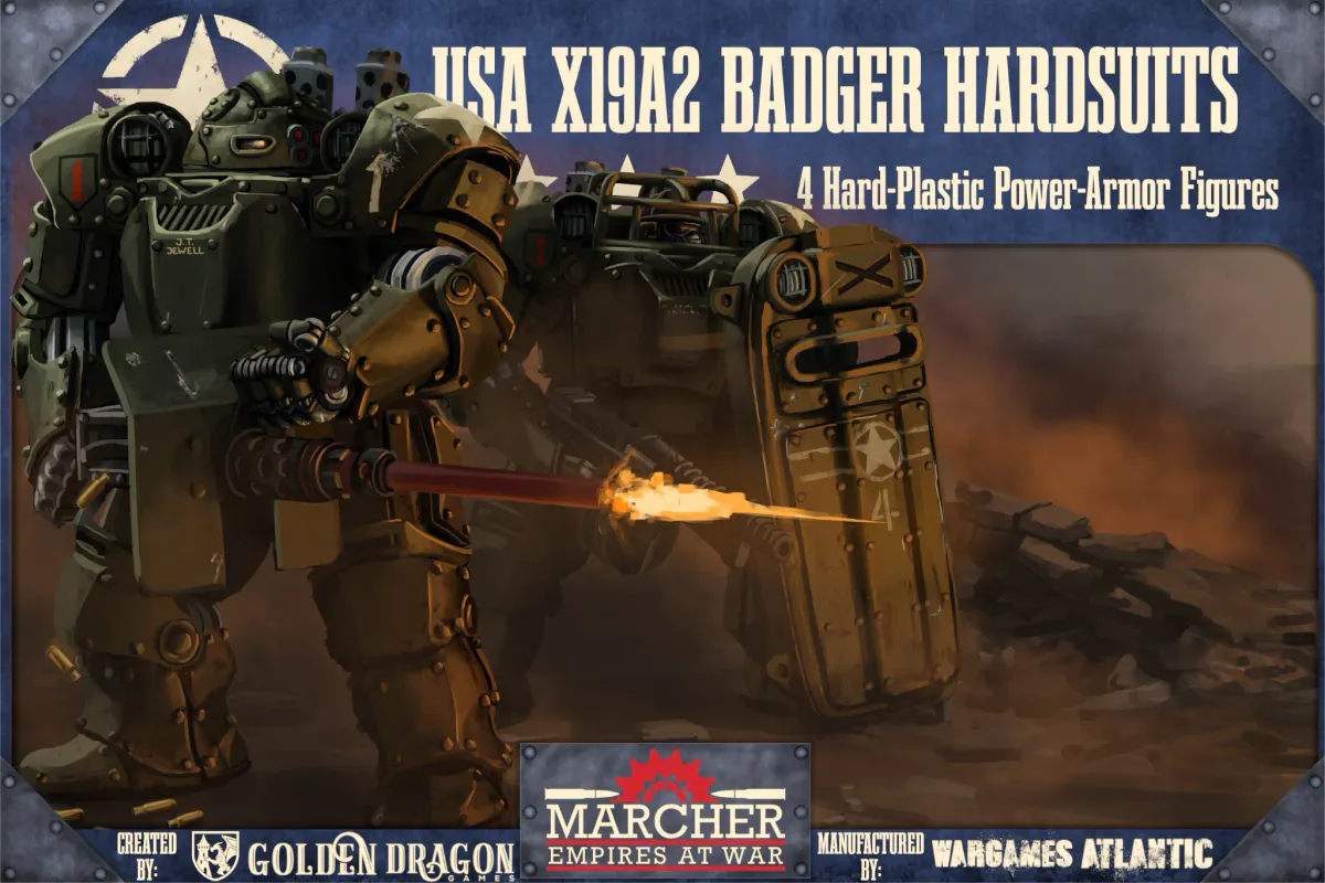 Marcher: X19A2 Badger Hardsuits (Wargames Atlantic)