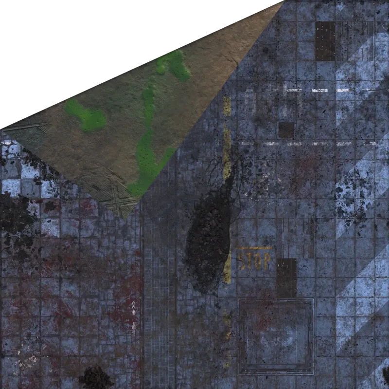 3x3 Double G-Mat: Cyberpunk and Toxic Badlands (Gamemat.eu)