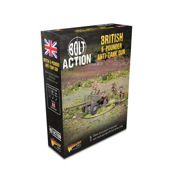 Hovedbilde British 6 Pounder Anti-tank Gun Plastic (Warlord)