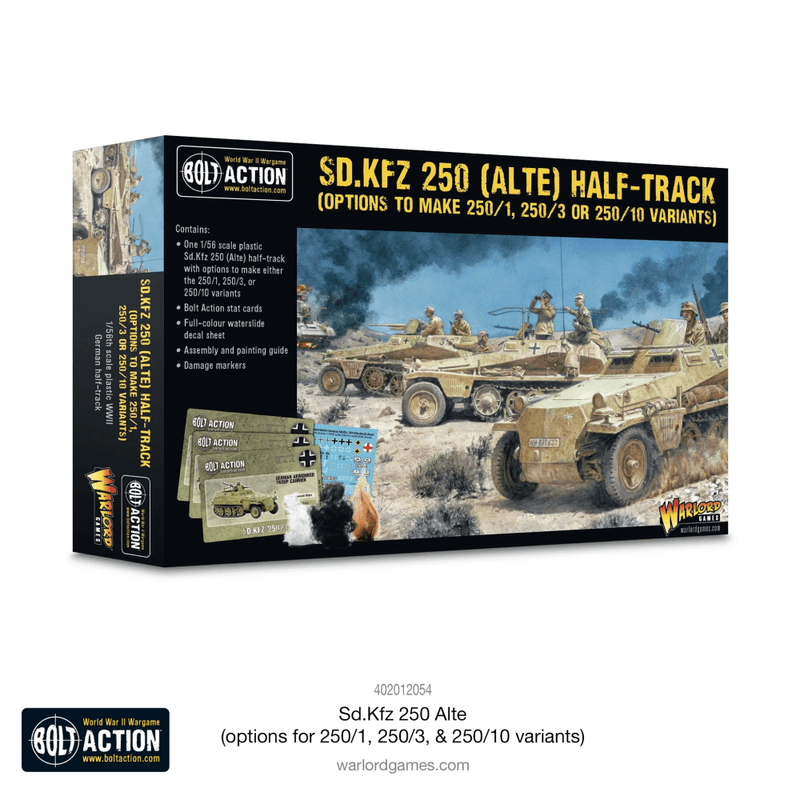German Sd.Kfz 250/1 or 250/3 or 250/10 (Alte) Half-Track (Warlord)