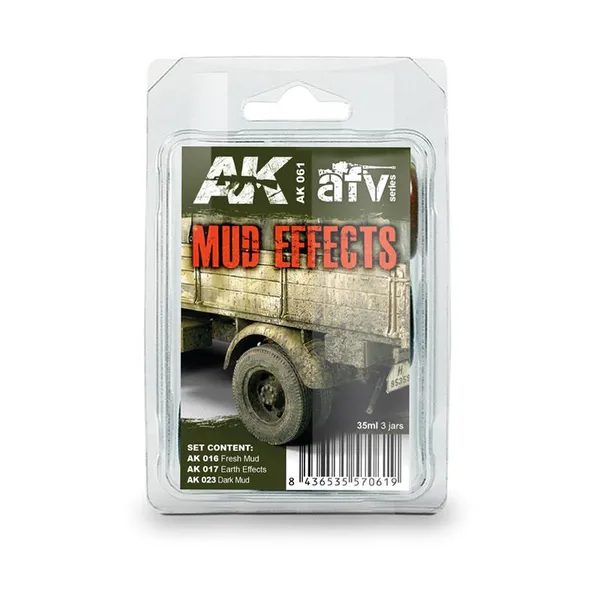 Hovedbilde AK Weathering Sets - Mud Effects Set