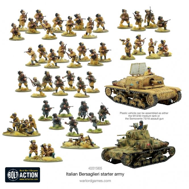 Hovedbilde Italian Bersaglieri Bolt Action Starter Army ...