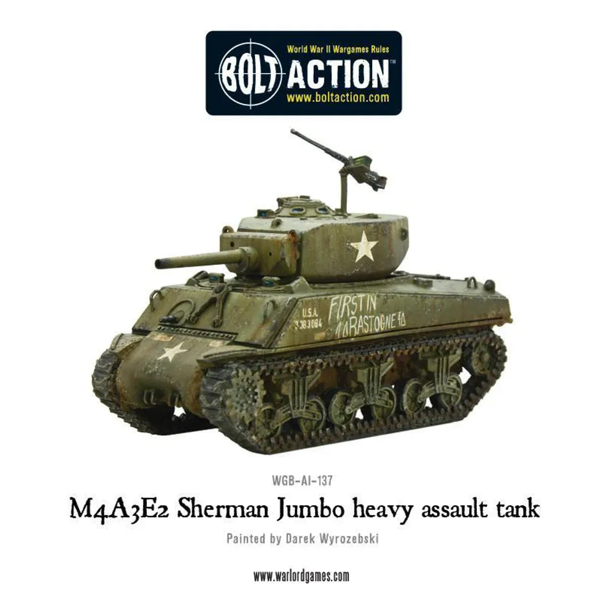 US M4A3E2 Sherman Jumbo Heavy Assault Tank (Warlord)