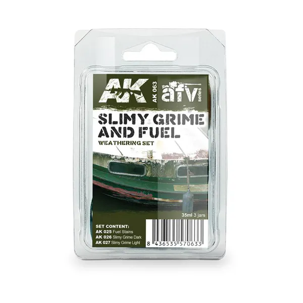 Hovedbilde AK Weathering Sets - Slimy Grime and Fuel Effects ...